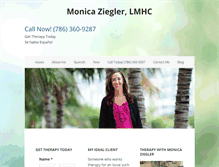 Tablet Screenshot of monicaziegler.net
